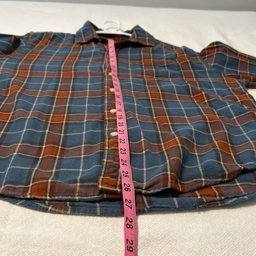 VTG Arizona Jean Plaid Flannel Button Up Womens Medium Cabin Outdoor 90s Y2k - Picture 8 of 9